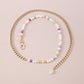 C37 Bohemian Vacation Geometric Fashion Waist Chain Small Fresh Beaded Chain Stitching Necklace Female