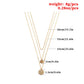 Fashion Geometric Metal Lasso Simple Necklace Metal Sequin Multilayer Necklace