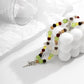 Ornament Mori pastoral elf small butterfly necklace female simple imitation crystal beaded metal necklace