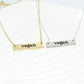 Jewelry strip hand-smeared Vegan personality vegetarian lifestyle pendant necklace