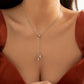 Jewelry Simple Imitation Pearl Star Tassel Necklace Personality Cold Water Drop Pendant Necklace Female