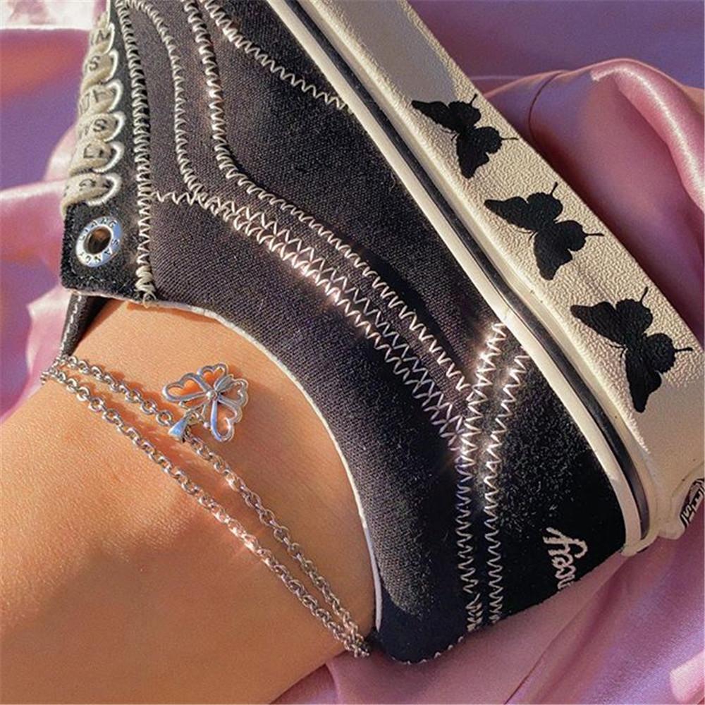 Accessories Fashion Retro Butterfly Anklet Popular Multilayer Anklet