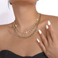 N131 Jewelry Personality Claw Chain Rivet Stacked Necklace Cold Temperament Rhinestone Necklace Female