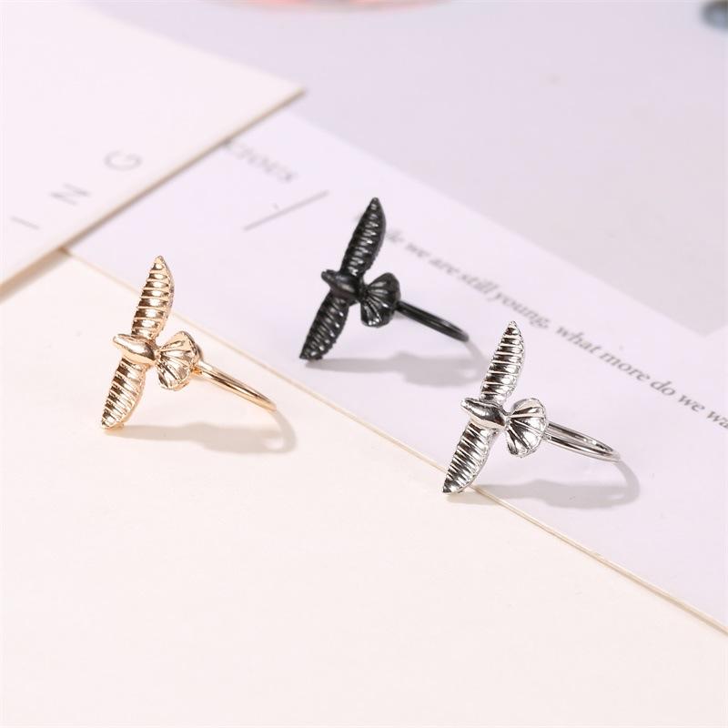 Fashionable and simple bird ear clip retro no pierced single bird ear bone clip trendy earrings for men and women