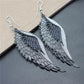 Multi-layer Hollow Angel Wings Earrings Ladies Vintage Frosted Earrings