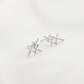 Simple old-fashioned creative earrings ins metal cross star earrings niche design irregular earrings