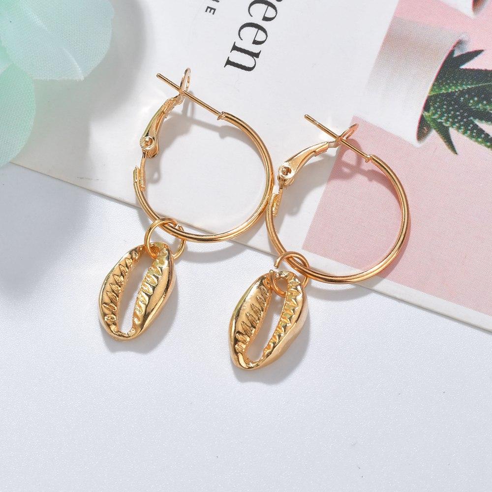 Accessories Fashion Personality Trend Alloy Shell Earrings Earrings Women's Earrings Jewelry