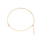 Jewelry Simple and Versatile Geometric Metal Collar Necklace Fashion Personality Word Stick Tassel Necklace