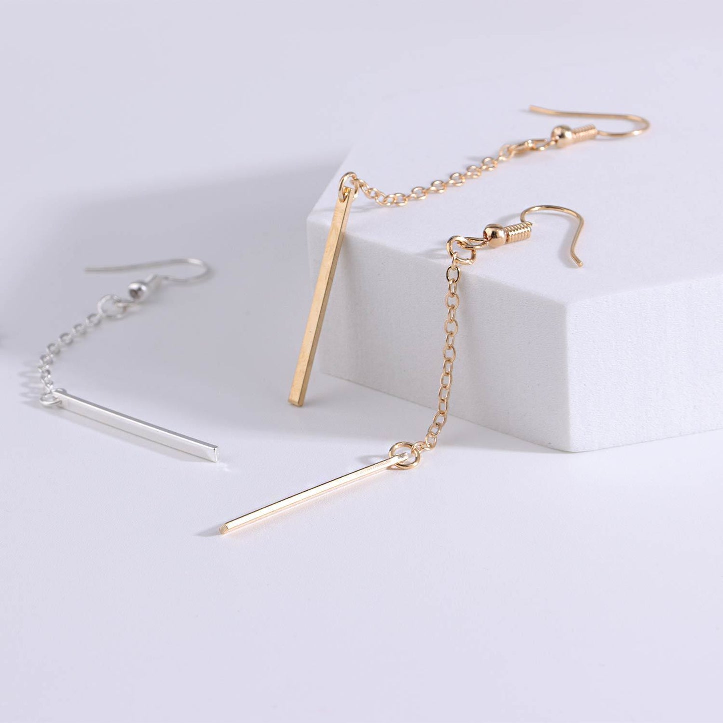 Jewelry street shooting is still simple and fashionable 1-shaped pendant women's earrings earrings