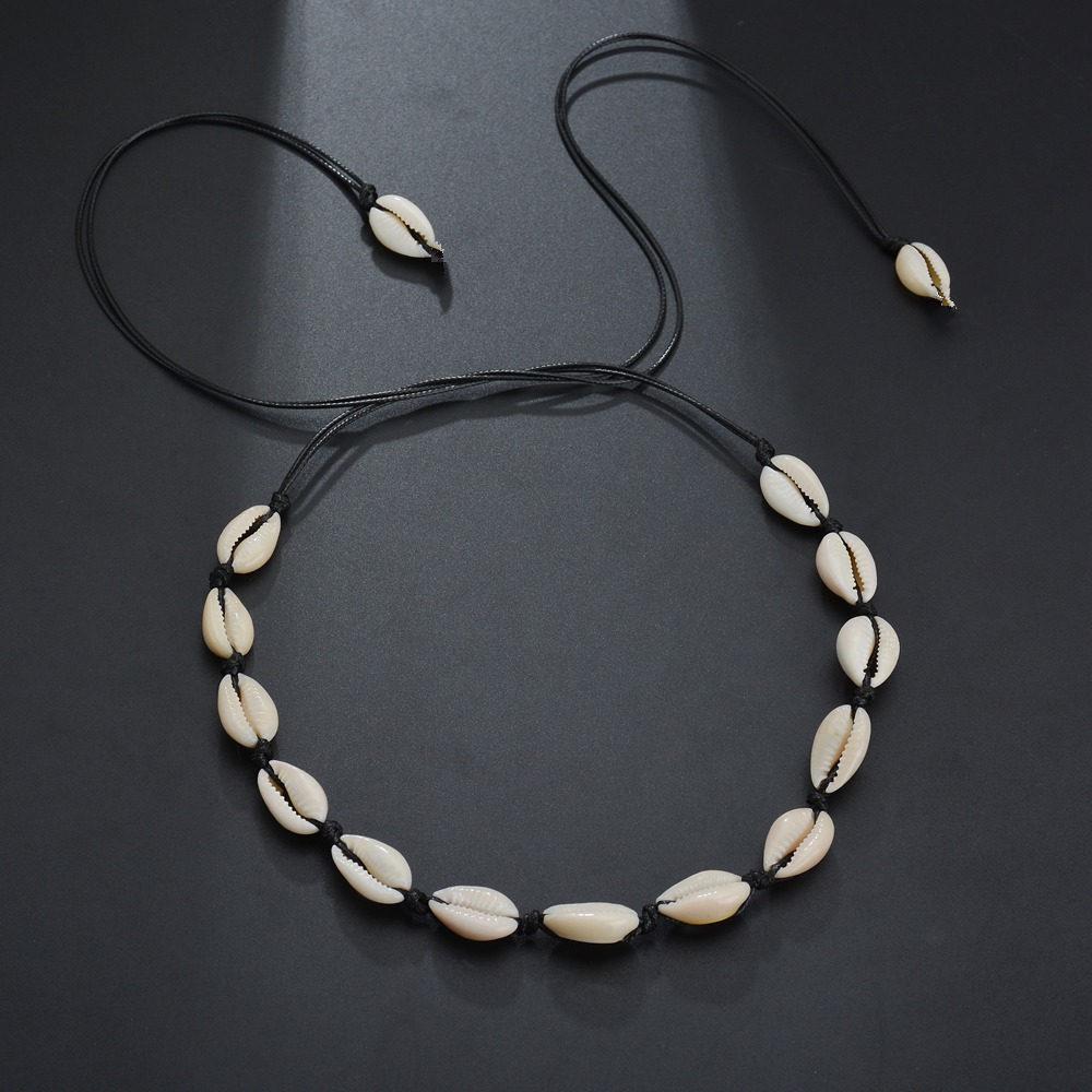 Fashion Jewelry Hawaii Personality Casual Pendant Braided Shell Short Clavicle Necklace
