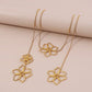 N1851ZA Retro Elegant Long Metal Flower Necklace Creative Niche Fashion Trendy Necklace