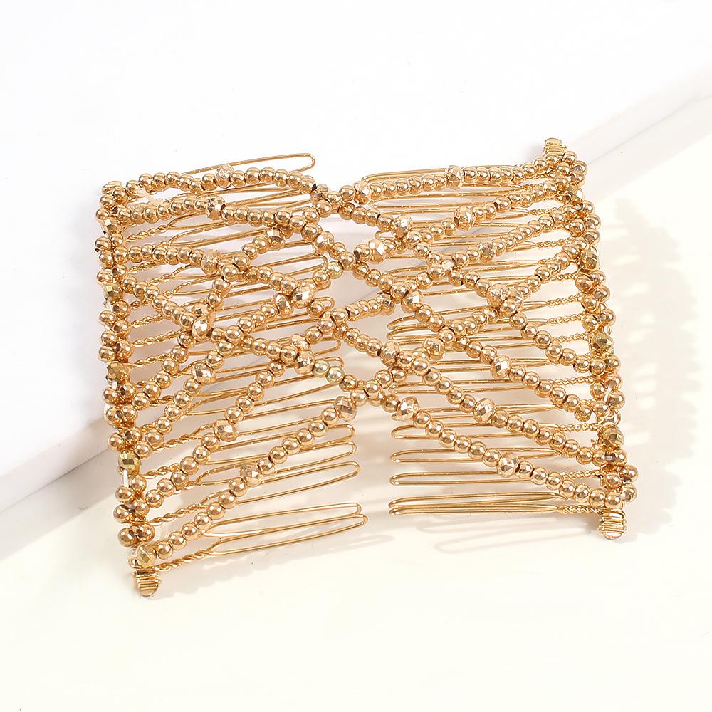 F1424 Creative Elastic Insert Comb Lazy Meatball Head Variety Hair Accessories Fashion Magic Hair Comb