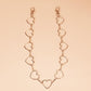 Ornament simple fashion hollow love peach heart waist decoration cold hip-hop pants chain waist chain