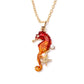 Fashion Creative Items Ocean Series Starfish Pearl Personality Seahorse Pendant Necklace