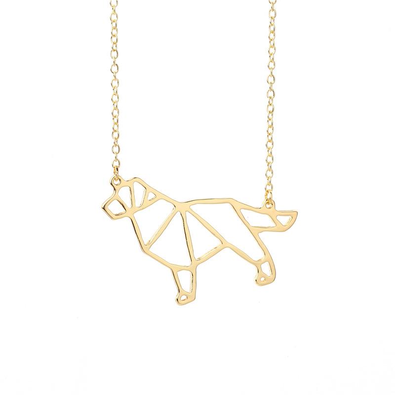 Pop Animal Trinkets Personality Alloy Cute Dog Hound Necklace
