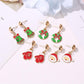 Christmas Tree Earrings Christmas Style Snowflake Pumpkin Rainbow Earrings Women's Holiday Cartoon Celebration Small Gifts