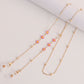 Jewelry trendy color dripping oil flower glasses chain accessories mask hanging chain female