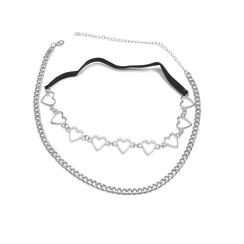 Fashion sexy leg chain street shot metal chain love thigh chain personality night elastic bandage leg ring female