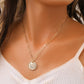 Niche Fashion Simple Personality Ladies Metal Moon Star Coin Pendant Necklace