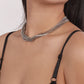 N1399 American retro exaggerated choker necklace niche metal personality multi-layer hip-hop punk necklace