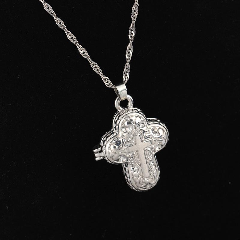 Japanese animal pet remains commemorative heart-shaped pendant can open crystal urn necklace jewelry