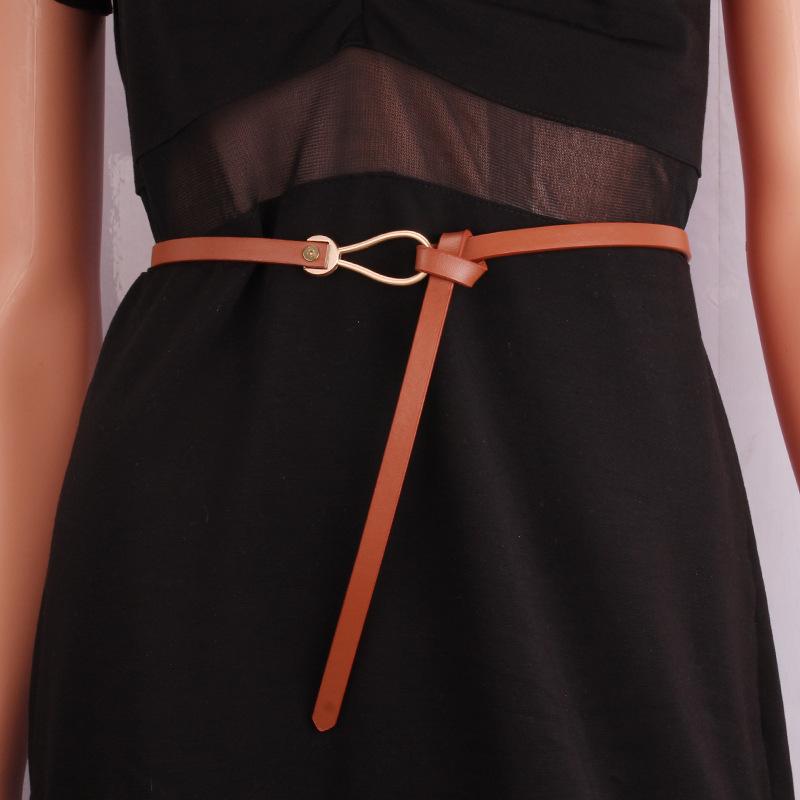 Fashion Thin Belt Ladies Matching Skirt Versatile Decorative Dress Shirt Small Belt
