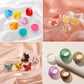 ins transparent resin ring diamond love butterfly acrylic ring multicolor geometric jewelry