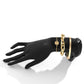 Jewelry Hip Hop Metal Cross Chain Bracelet Female Sweet Cool V Word Tag Glossy Bracelet Set