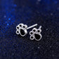 Jewelry Cute Cartoon Pendant Earring Necklace Set Female Cat Dog Claw Ear Stud Animal Accessories