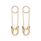 Fashion Earrings Creative Simple Versatile Pin Earrings Female Cold Personality Exaggerated Paper Clip Earrings