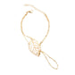 The original single hand decoration fashion Mori style hollow leaf bracelet simple ladies bracelet