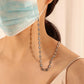 Mask anti-drop lanyard simple stainless steel pig nose chain multi-purpose mask hanging chain glasses chain