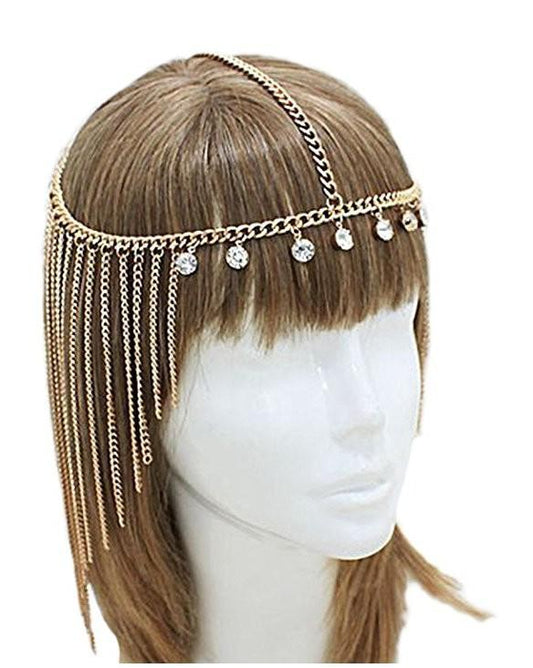Jewelry Fashion Hair Accessories Female Headband Long Tassel Head Chain Diamond Accessories