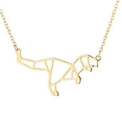 Necklace Hollow Dinosaur Necklace Jurassic Era Dinosaur Fossil Pendant Clavicle Chain