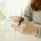 Jewelry Matte Black Fashion Hipster Knuckle Ring Index Finger Female Ring Three-piece Ring
