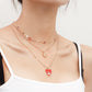 Jewelry ins multi-layer devil's eye collarbone chain cold eyes necklace female niche design sense