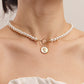 Jewelry ins imitation pearl necklace Queen Elizabeth pendant necklace female niche design sense
