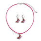 Jewelry simple dripping oil small butterfly pendant necklace female color pastoral pendant wax thread necklace
