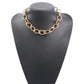 2N7145 Necklace Exaggerated Metal Thick Chain Short Necklace Necklace Clavicle Chain Atmospheric Fashion Versatile