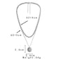 Simple personality niche fashion all-match trend men's double-layer compass retro coin twist chain necklace