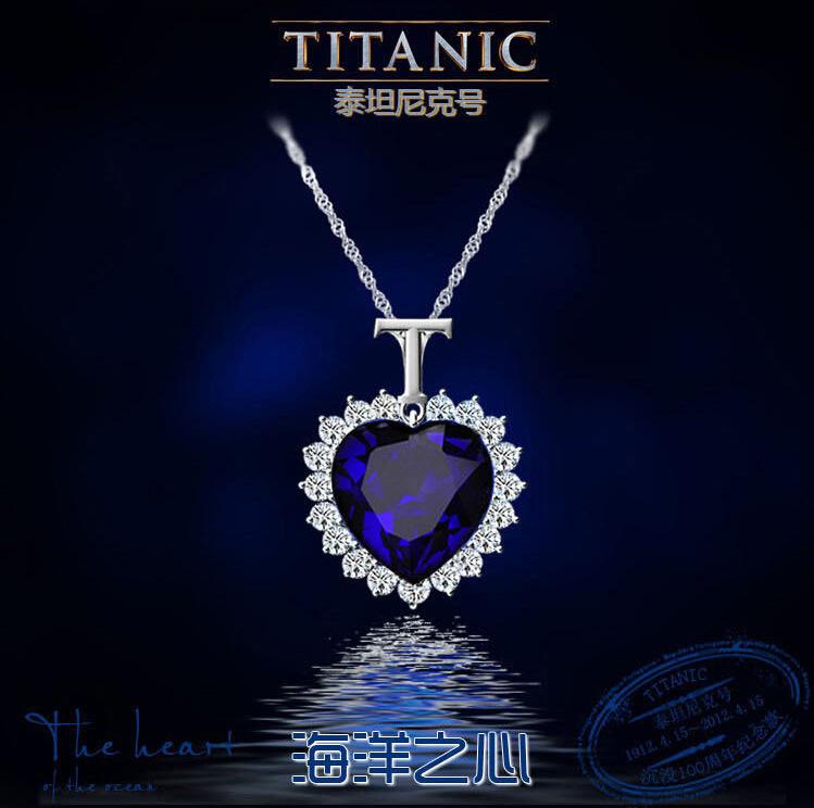 Jewelry Fashion Classic Ocean Star Crystal Necklace Simple Heart Pendant