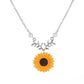 Creative Jewelry Necklace Pearl Sunflower Necklace Femininity Fashion Sunflower Pendant