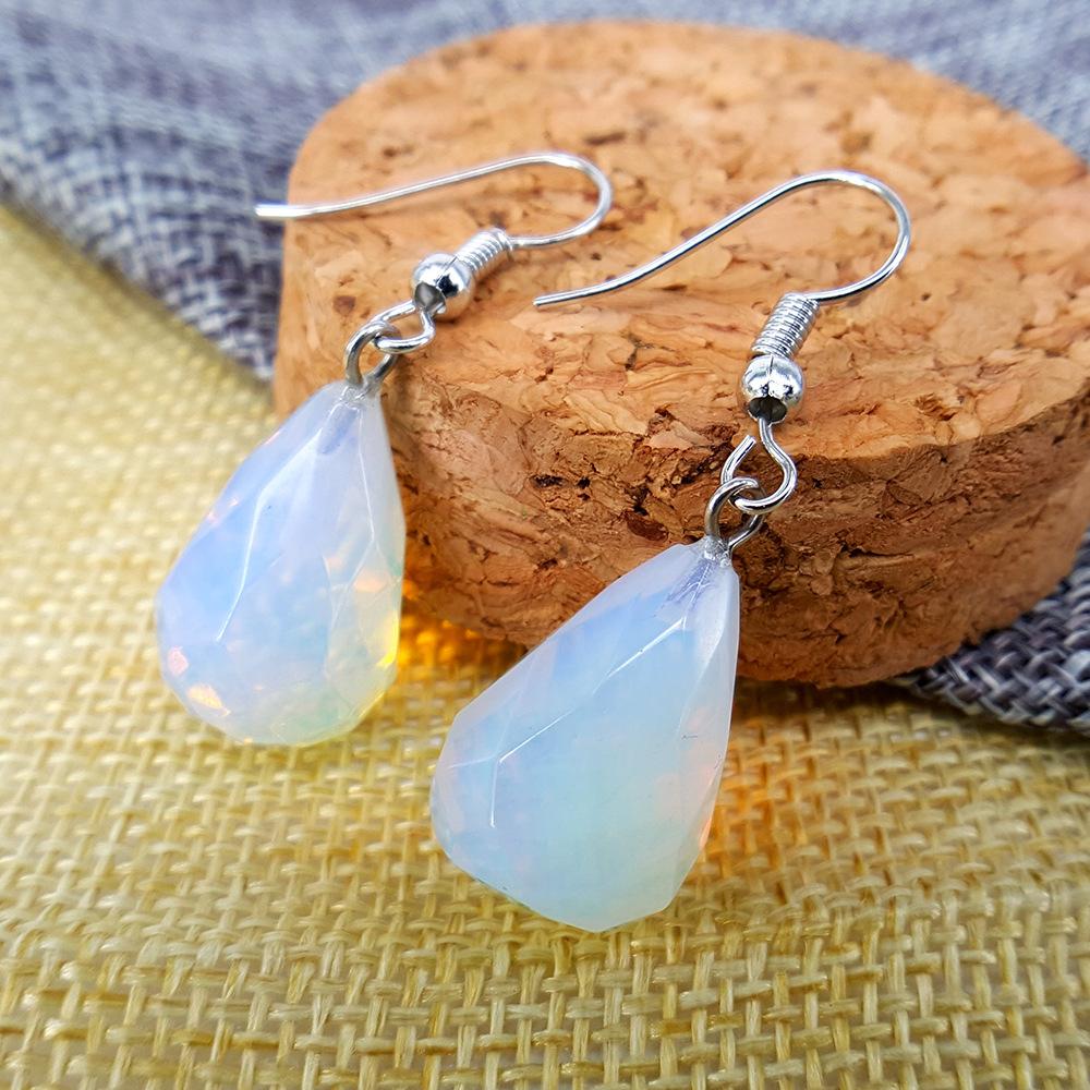 Creative natural opal earrings earrings alloy earrings full cut water drop boutique earrings for domestic sale