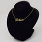 GoodLuck Necklace Vintage Alphabet Lucky Heart Clavicle Chain