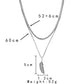 Light luxury niche simple titanium steel necklace stainless steel double feather leaf snake bone chain sweater chain