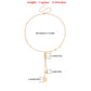 Jewelry simple tassel letter A five-pointed star pendant necklace female accessories niche design sense of light luxury