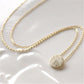Popular jewelry exquisite round cake brushed plated clavicle chain supply