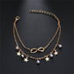 Pendant Anklet Simple Fashion Double Layer Beach Anklet Jewelry Anklet