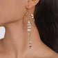 E1824 Exaggerated Dark Geometric Micro-Inlaid Earrings Gothic Creative Scorpion Rhinestone Long Earrings