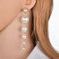 Long Imitation Pearl Pendant Fashion Personality Trendy Female Stud Earrings